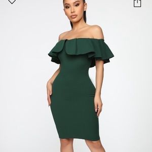 Hunter Green brunch/wedding dress